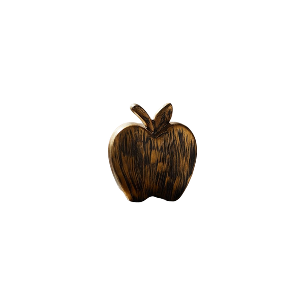 Crimson Charm Ceramic Apple Decor