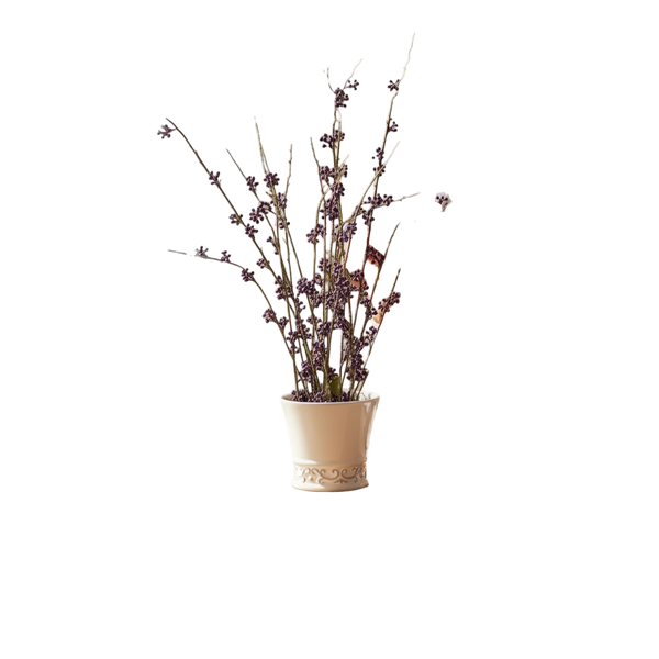 Peach Serenade Ceramic Vase