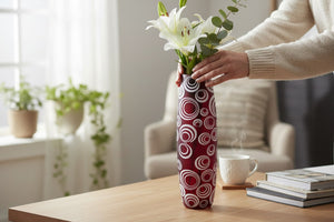 Crystal Bloom Elegant Glass Vase