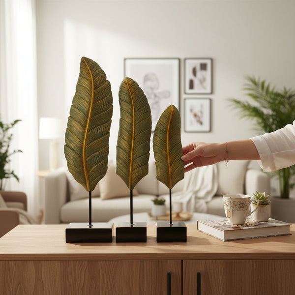 Modern Botanical Fiber Sculpture Set