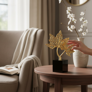 Contemporary Metallic Table Décor Accent
