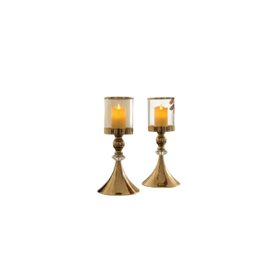 Crystal Vine Metallic Candle Stand (Pair)
