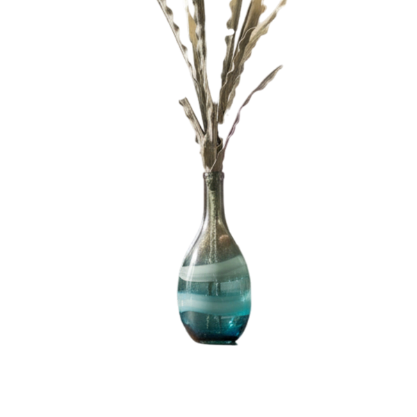 Formline Ribbed Glass Vase