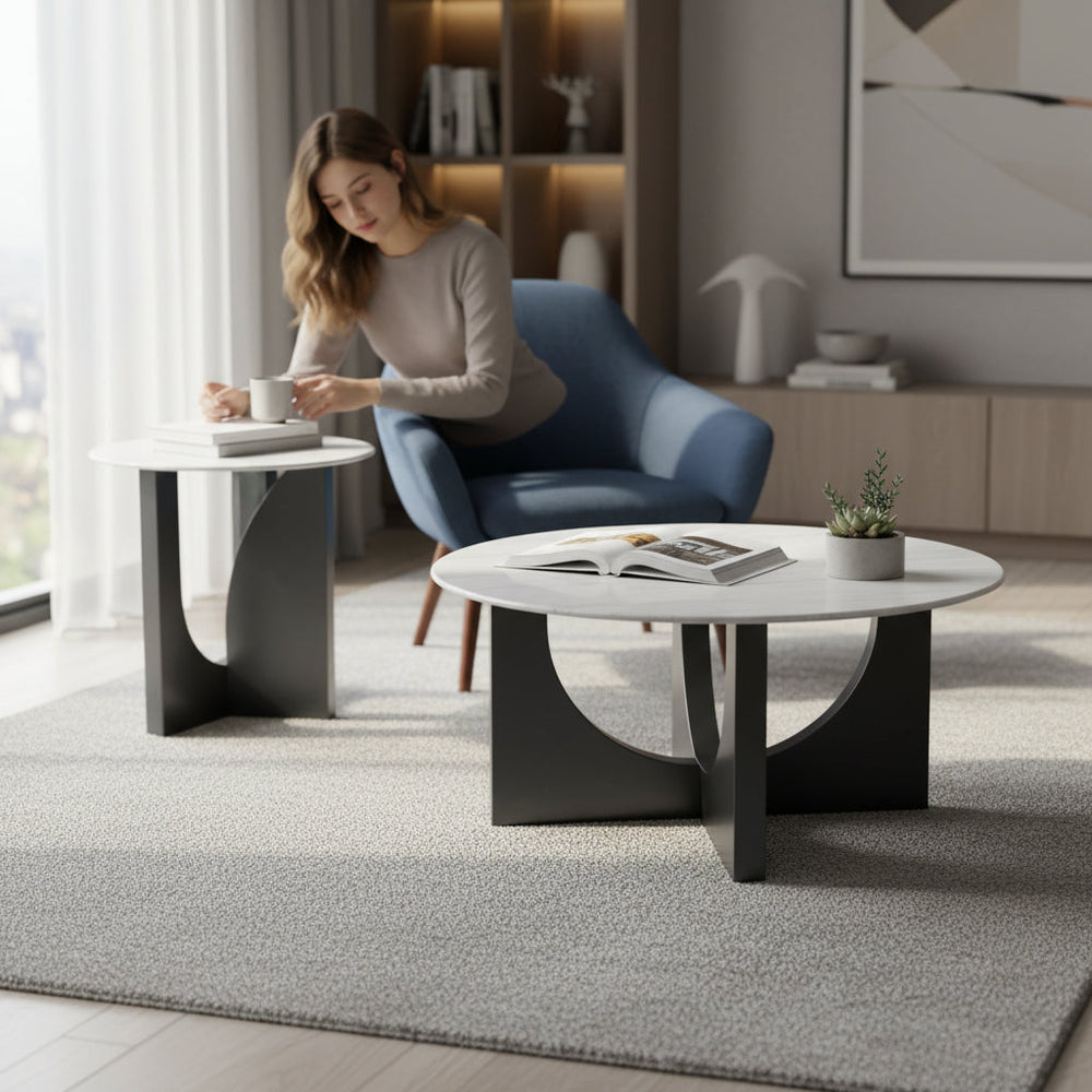 Premium Modern Center Table with Coffee Table Set