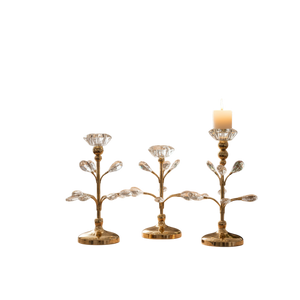 Celestial Glow Double Lotus Candle Stands