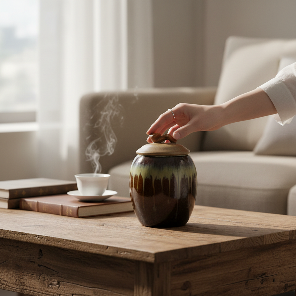 MSK Elegance Premium Modern Ceramic Candy Jar