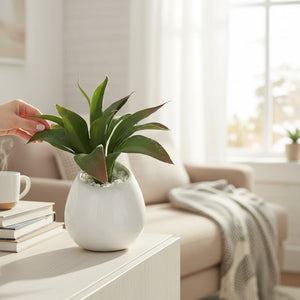 The Serenity Bloom Ceramic Accent Pot