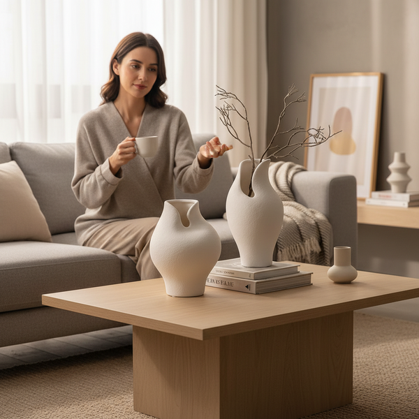 Elysian Wave Ceramic Vases