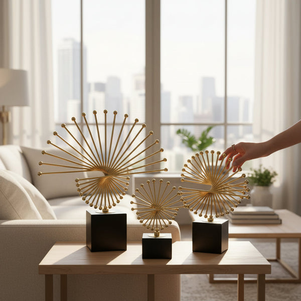 Orbit Modern Metallic Decorative Table Ornament