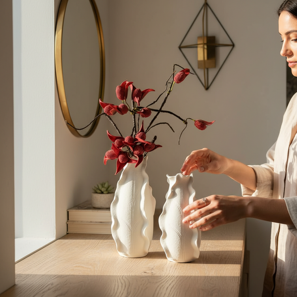 Harmony Stack Contemporary Ceramic Vase