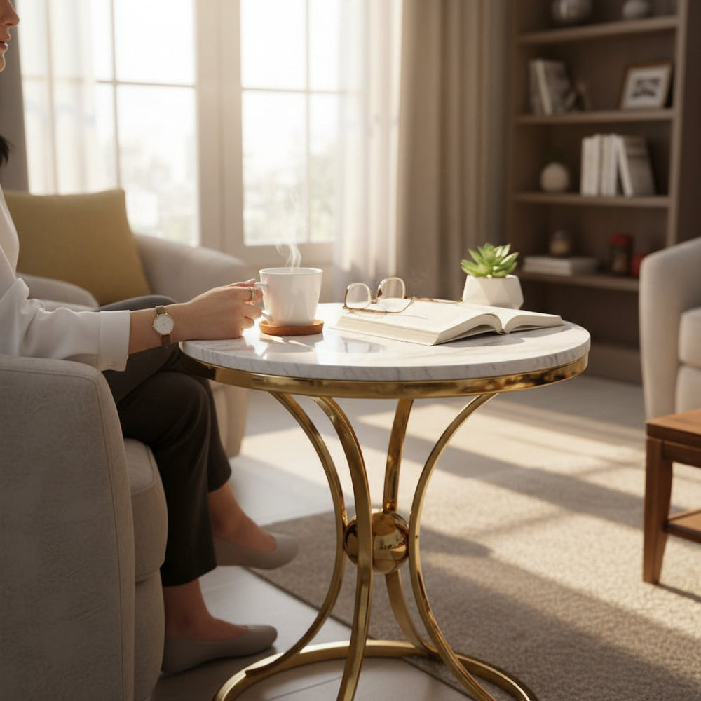 Modern Metallic SS Coffee Table