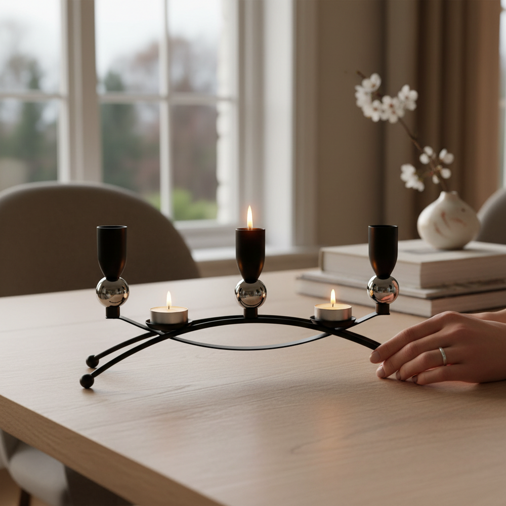 Radiant Crystal Luxe Candle Stand