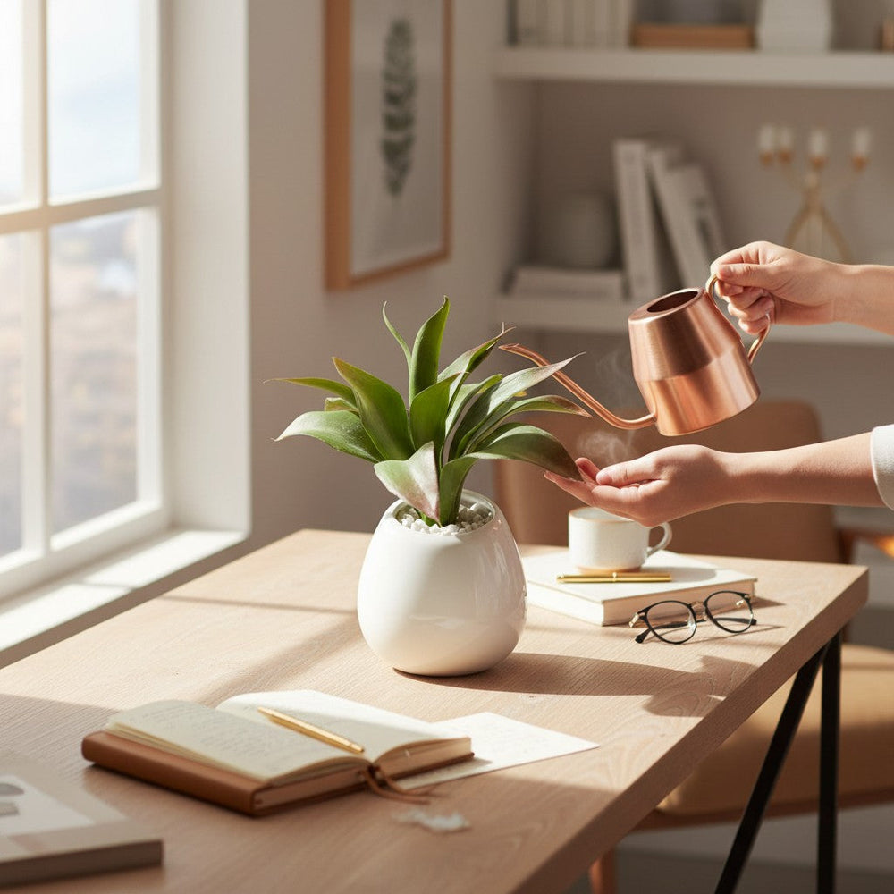 The Serenity Bloom Ceramic Accent Pot