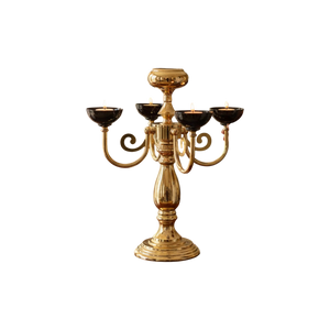Bohemian Metallic Dining Candle Holder (5in1)