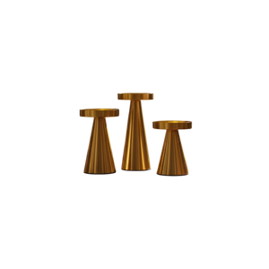 Glow Metallic Candle Stand Set