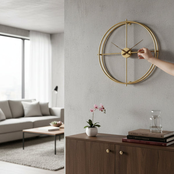 Imperial Luxe Metallic Wall Timepiece