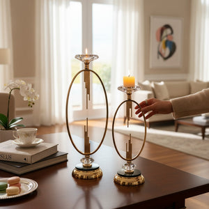Metallic Brass Candle Stands