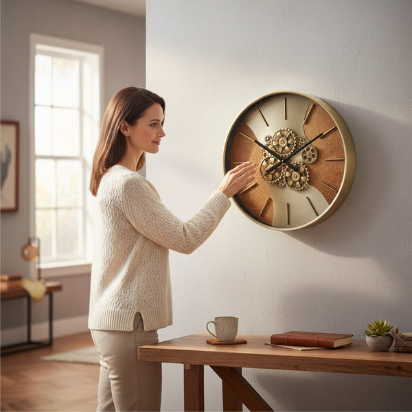 Classic Townhall Prestige Metallic Clock