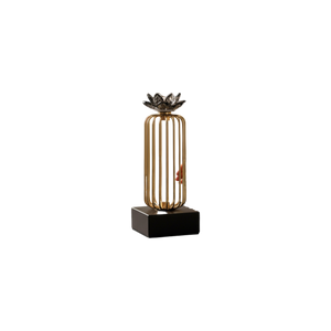 Golden Lotus Crystal Tower Stand