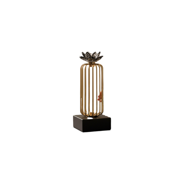 Golden Lotus Crystal Tower Stand