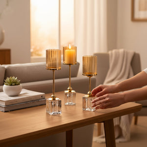 Amber Grace Candle Stand Set