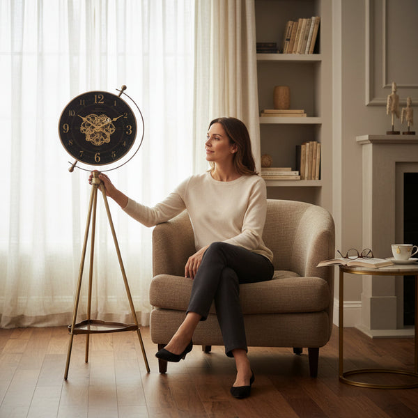 Urban Gear Industrial Tripod Clock