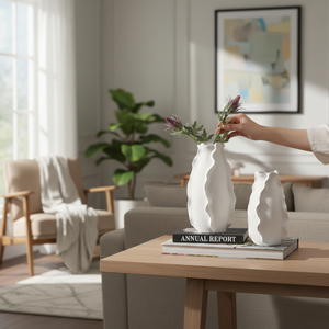 Harmony Stack Contemporary Ceramic Vase