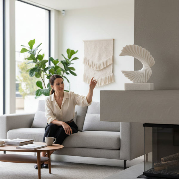 Modern Abstract Swirl Ornament
