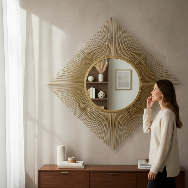 Luxury Wall Motive Mirror – Stylish Home Accent