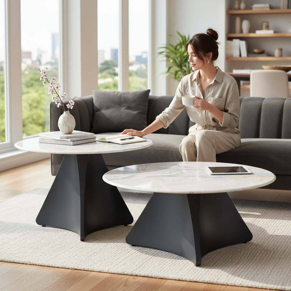 Luxury Designed Centre Table + Coffee Table Set