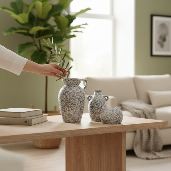 Verdure Sanctum Ceramic Vases Set