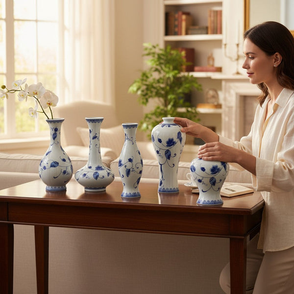Sapphire Crest Ceramic Pottery Set