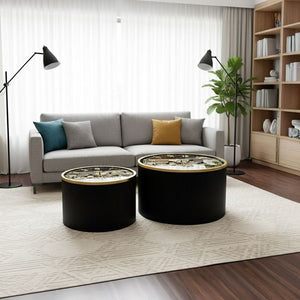Vintage Steampunk Nesting Mechanical Table Set