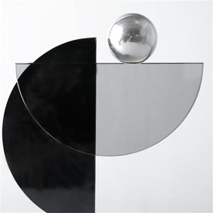Modern Abstract Desk Crystal Sculpture