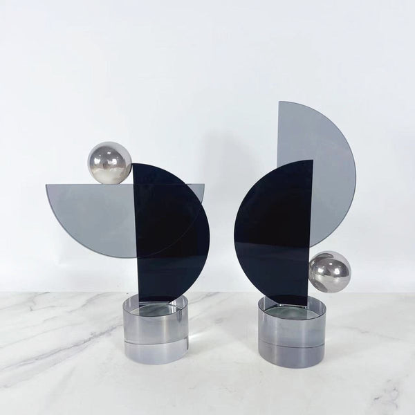 Modern Abstract Desk Crystal Sculpture