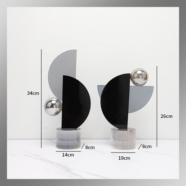 Modern Abstract Desk Crystal Sculpture