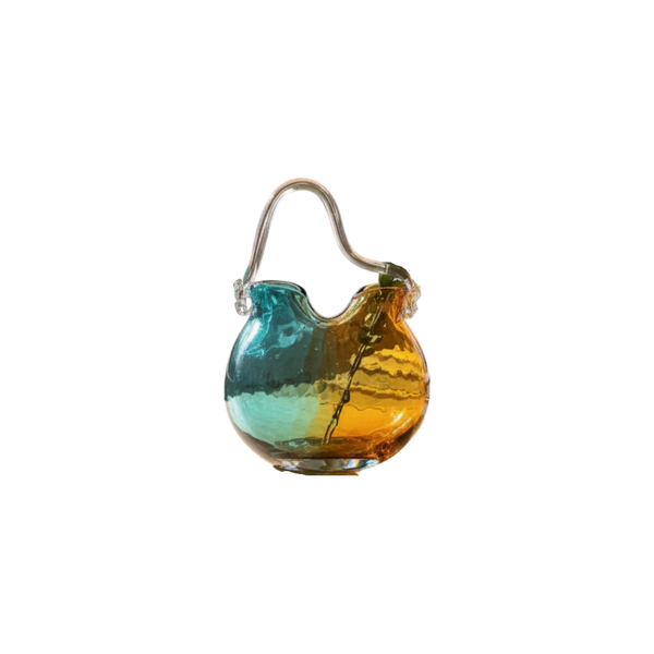 Modern Textured Crystal Bag Decor