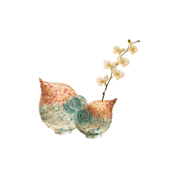 Contemporary Hand-Finished Glass Shell Sculpture