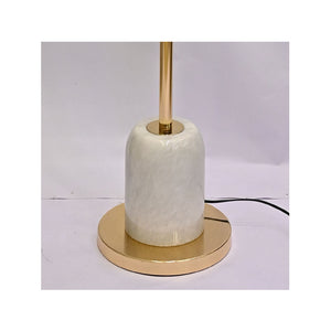 Luminous Frost – White Crystal 5-LED Floor Lamp
