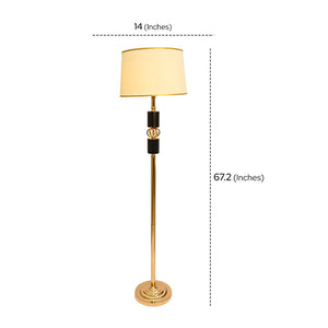 Obsidian – Matte Rose-Gold Floor Lamp