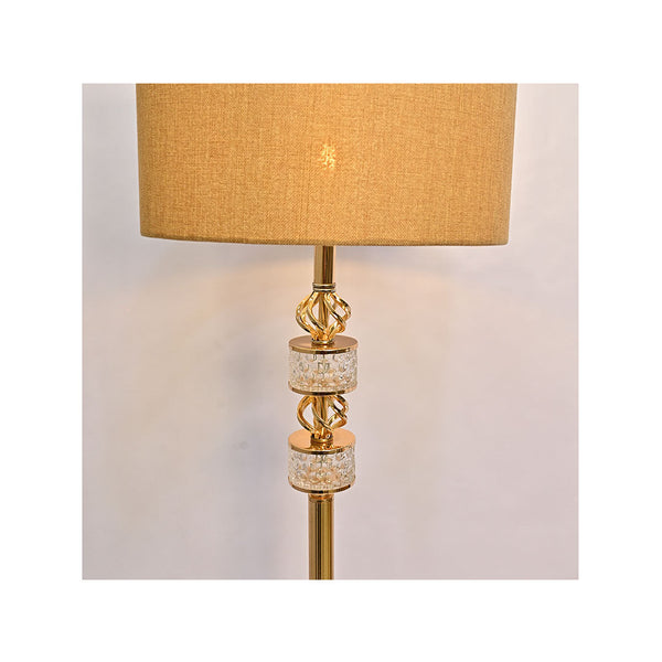 Stellar Glow – Metallic Crystal Floor Lamp